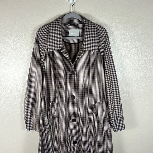 (SOLD) Everlane The Gathered Drape Trench in Plaid - Picture 7 of 14